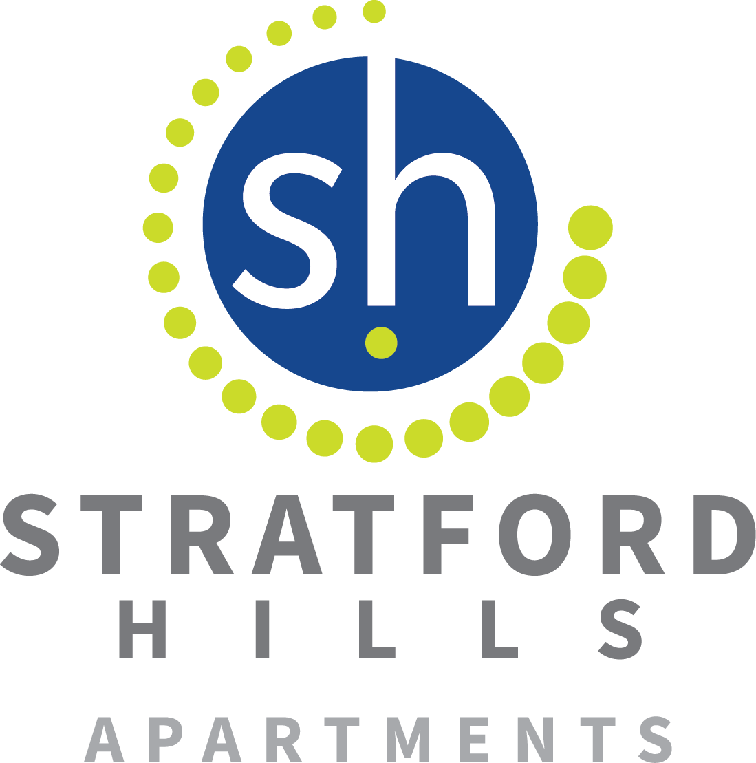 the logo for strata for hills apartments